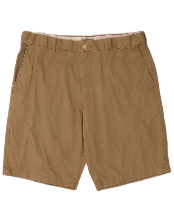 Marks & Spencer Pantalones cortos chinos para hombre W38 XL Algodón beige
