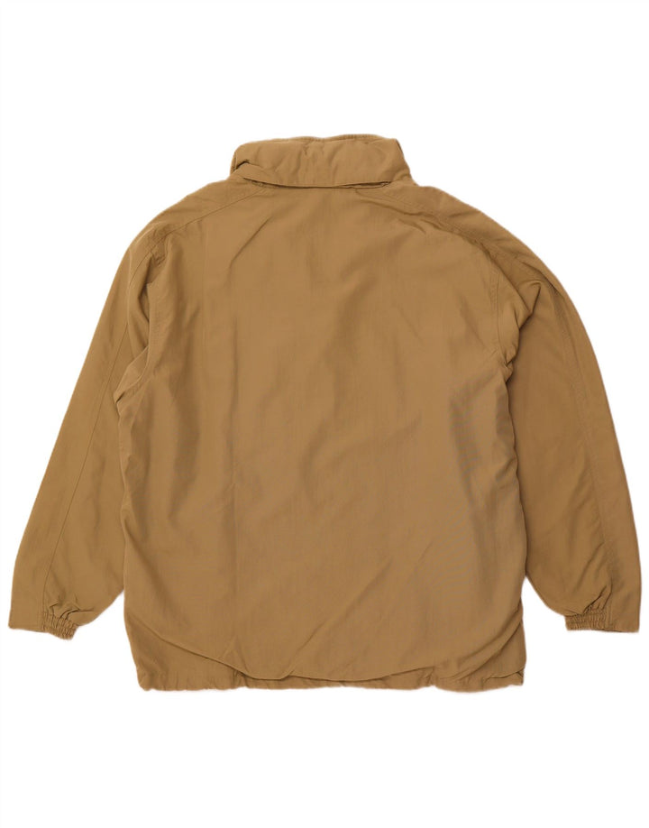 DIADORA Chaqueta impermeable con capucha para hombre UK 40 Large Beige Poliamida