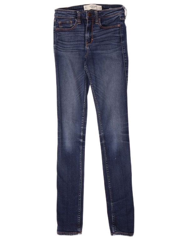 Vaqueros pitillo para mujer Abercrombie & Fitch W24 L29 Algodón azul marino