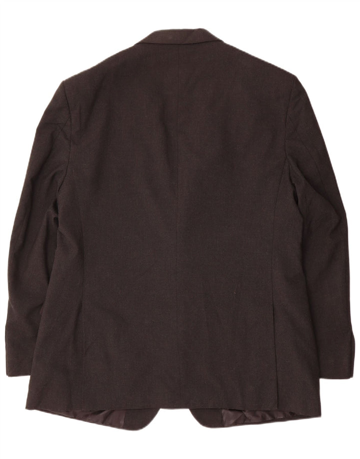 Marks & Spencer Chaqueta tipo blazer con 2 botones para hombre UK 44 XL Poliéster gris