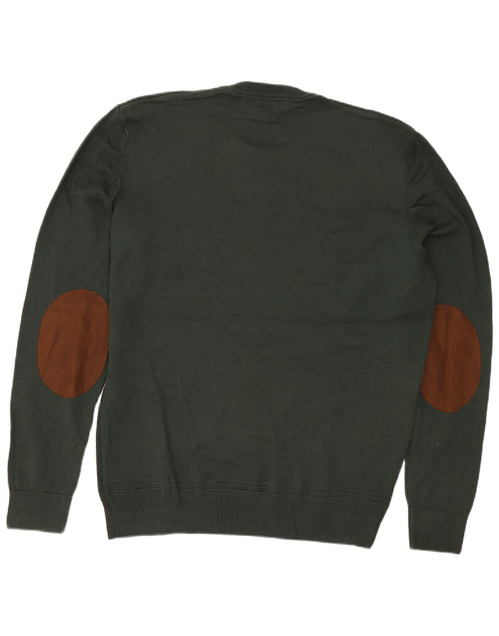 ZARA Hombre Jersey De Cuello Redondo Jersey Grande Verde