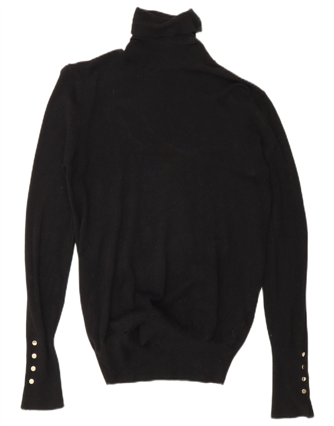 Zara - Jersey con cuello vuelto para mujer, talla 40, talla M, color negro