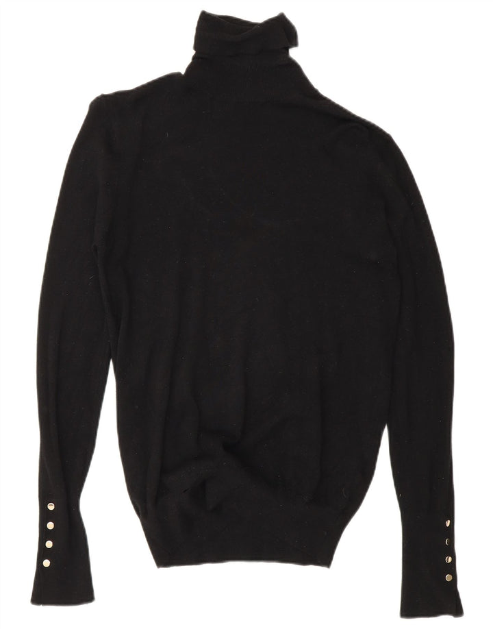Zara - Jersey con cuello vuelto para mujer, talla 40, talla M, color negro