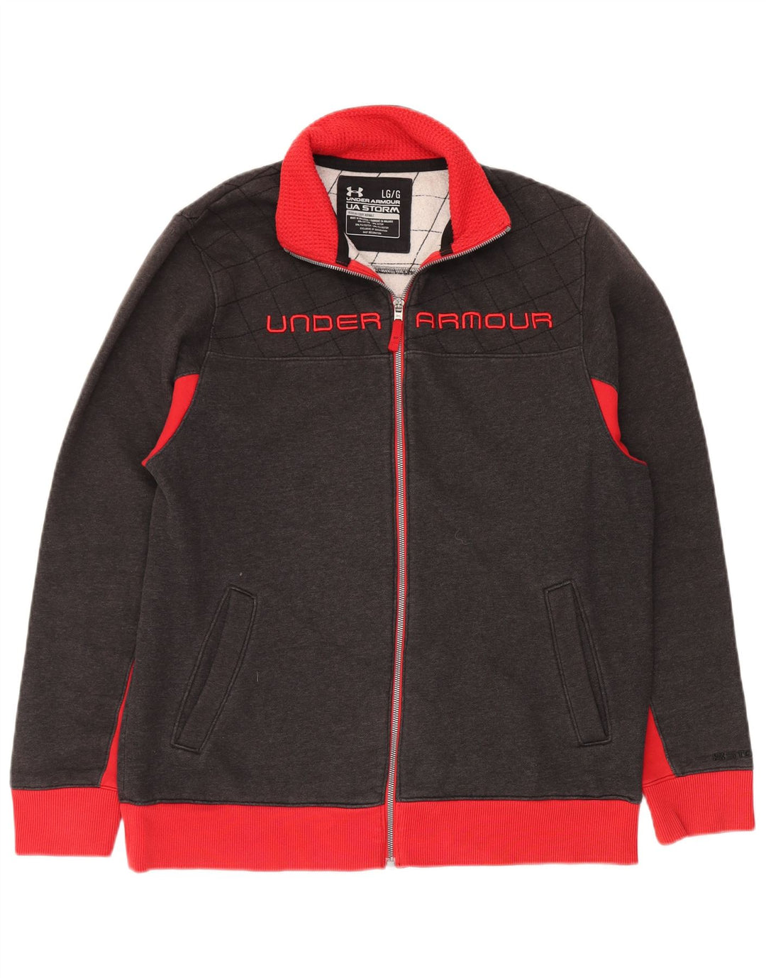 UNDER ARMOUR Chaqueta superior de chándal de corte regular para hombre Bloque de color gris grande