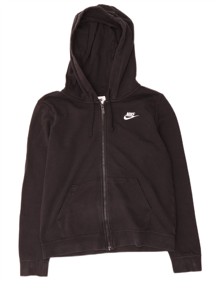 Nike - Sudadera con capucha para mujer, extragrande, con cremallera, talla 10, color negro