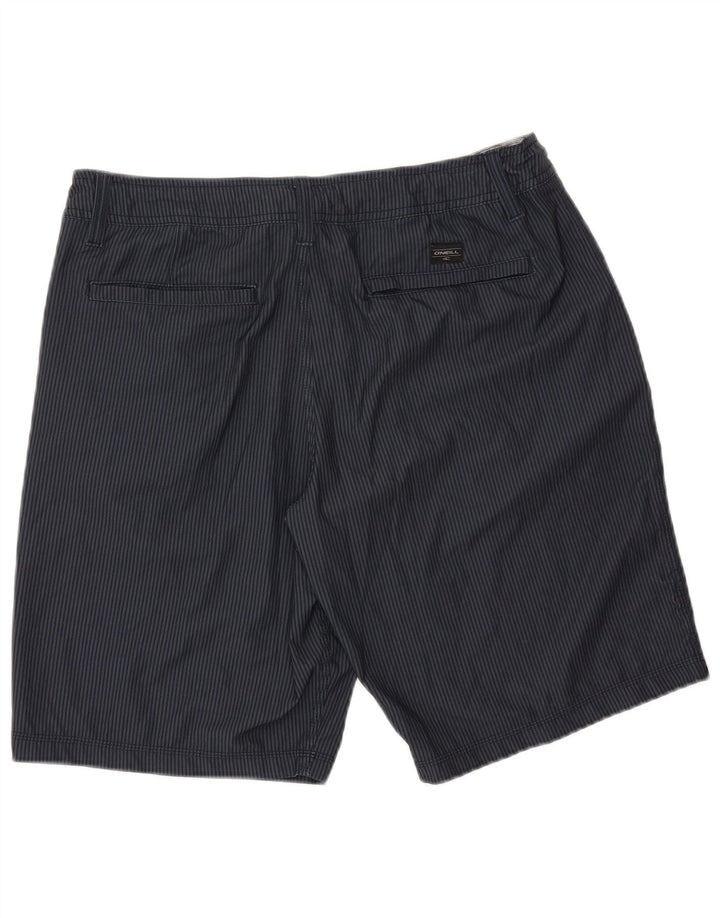 O'Neill Pantalones cortos chinos para hombre W34 Poliéster a rayas azul marino grande