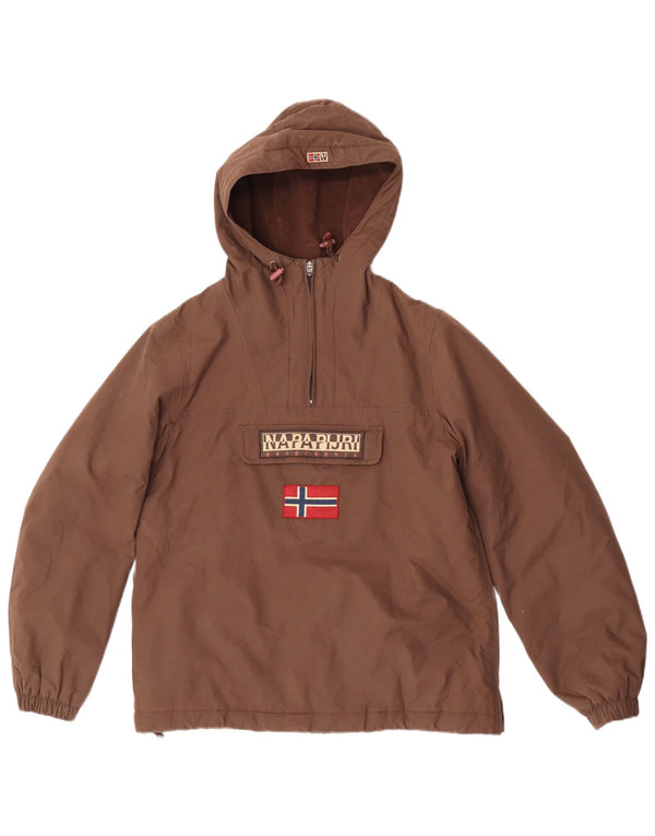 Napapijri Chaqueta anorak con capucha Geographic para hombre UK 36 Small Brown