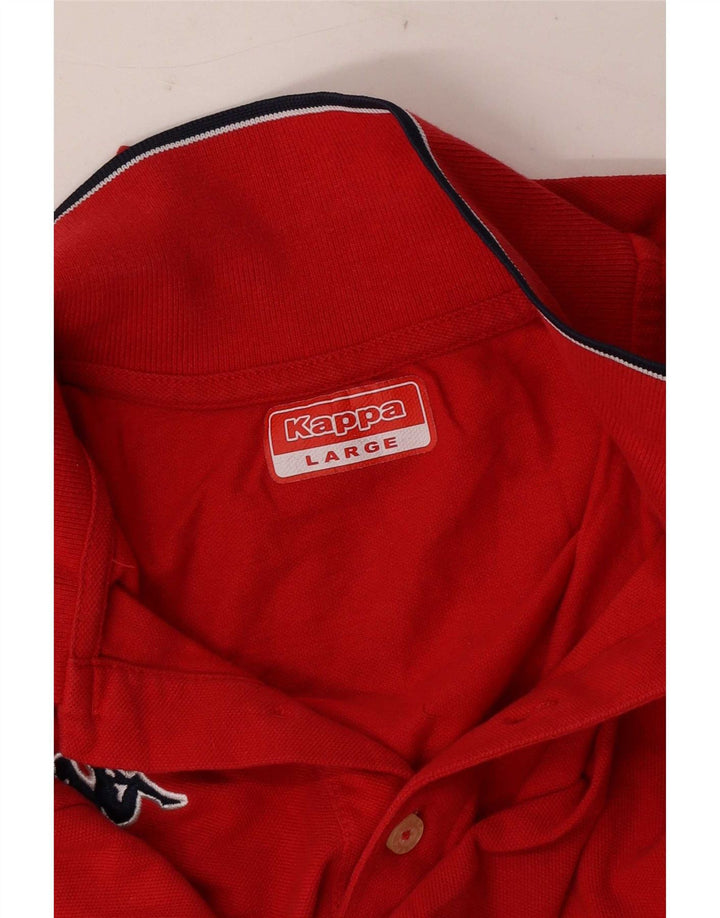 Kappa Polo Hombre Grande Rayas Rojas