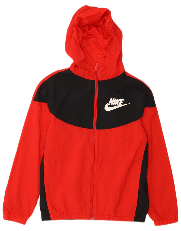 NIKE Chaqueta de chándal con gráfico para niños, 12-13 años, Grande, Color Rojo