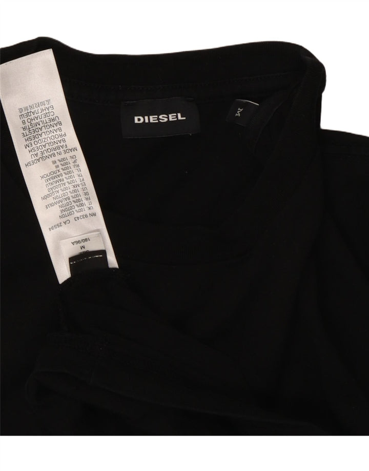 DIESEL Camiseta Top Medium Negro Algodón Hombre