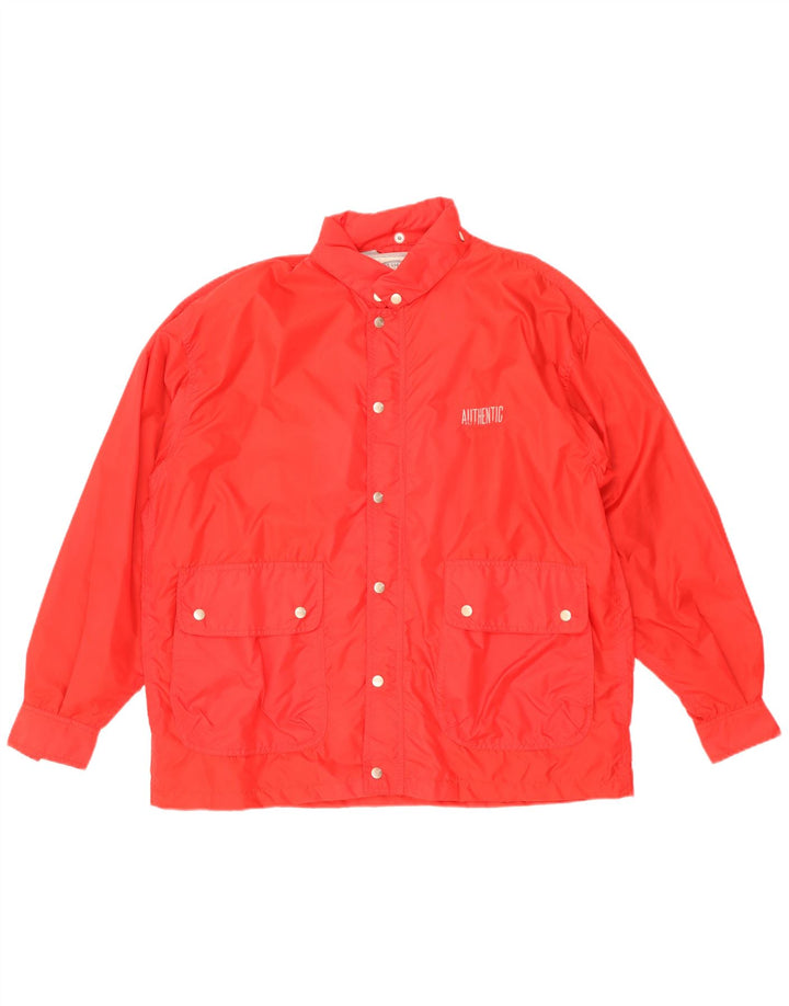 Wrangler Chaqueta cortavientos con capucha para hombre UK 38 Medium Red Polyamide