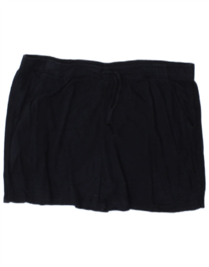 Marks & Spencer Pantalones cortos deportivos para mujer UK 12 Medium Azul marino Algodón