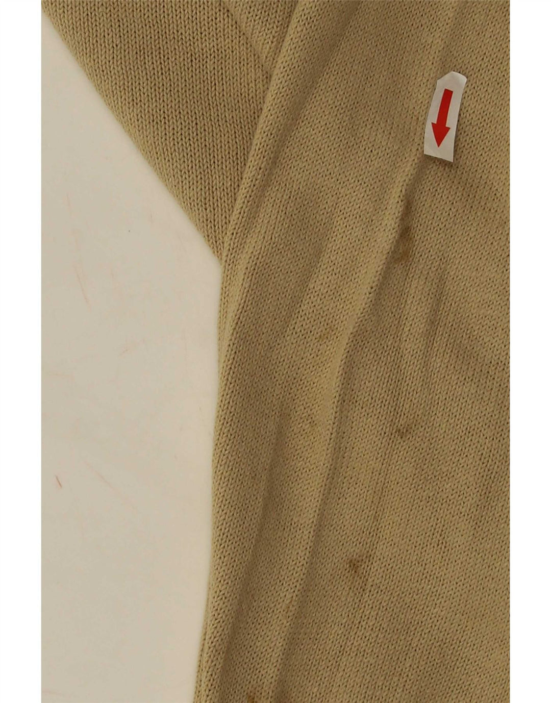 Zara Hombre Jersey Cuello Redondo Jersey Grande Algodón Beige