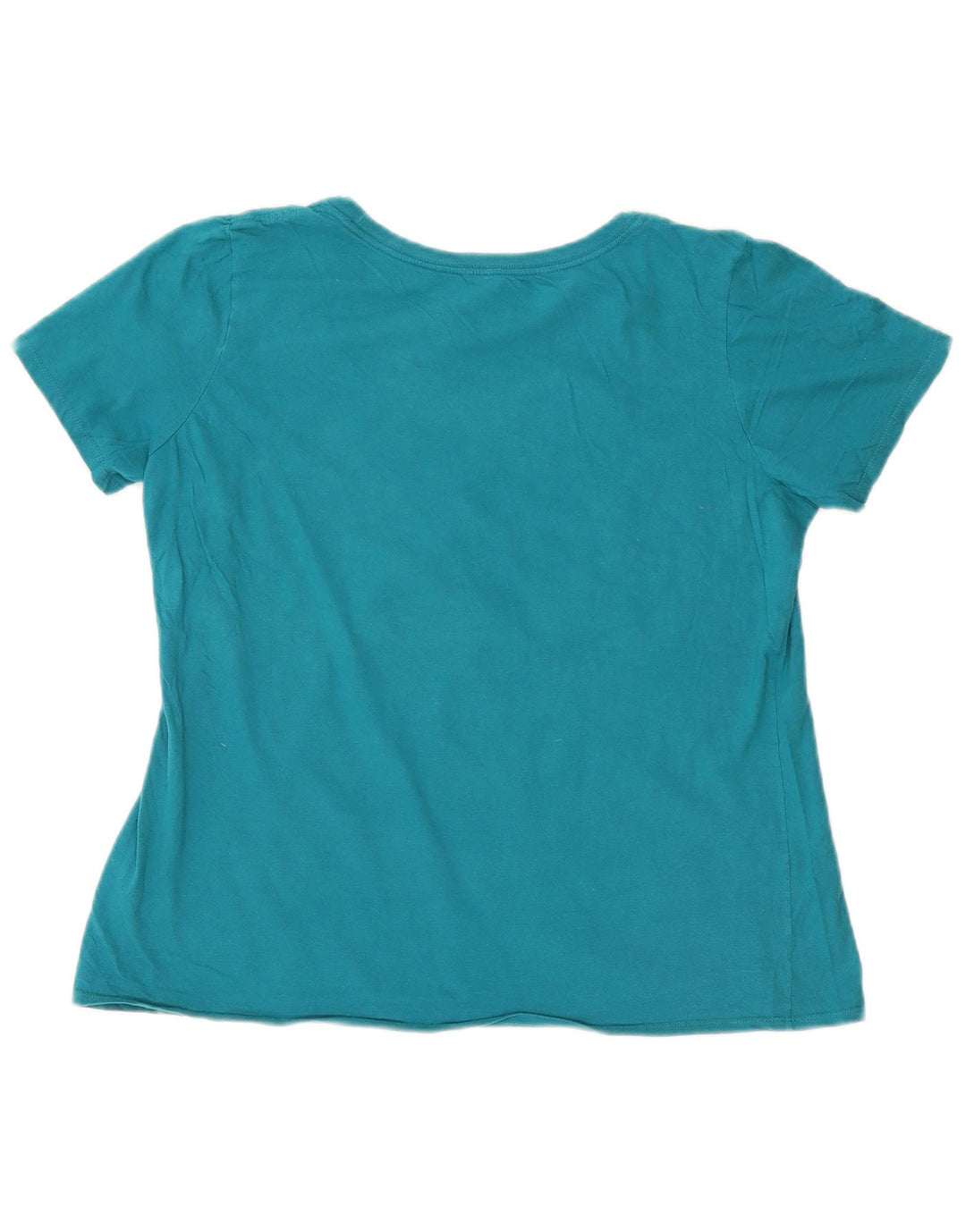 NIKE Camiseta gráfica de corte atlético para mujer UK 46 Grande Algodón azul