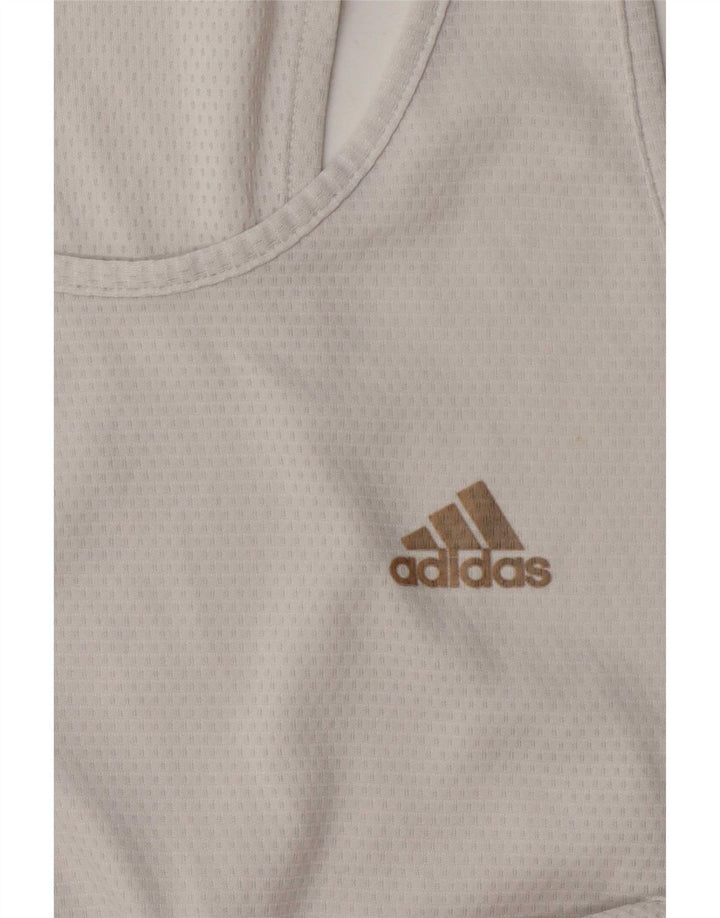 Adidas Mens Climalite Chaleco Top Grande Blanco