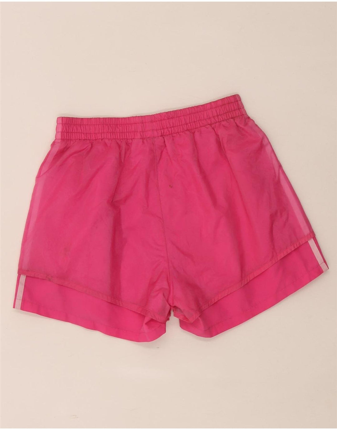 Adidas Pantalones cortos deportivos para mujer UK 12 Poliéster rosa medio