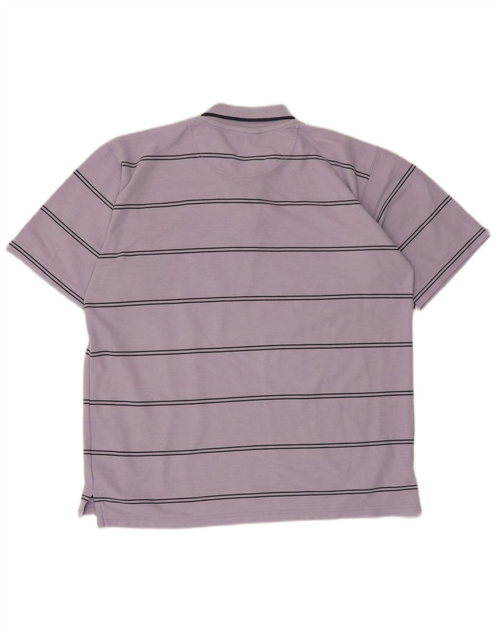 Polo Umbro Hombre Poliéster Rayas Púrpura Grande