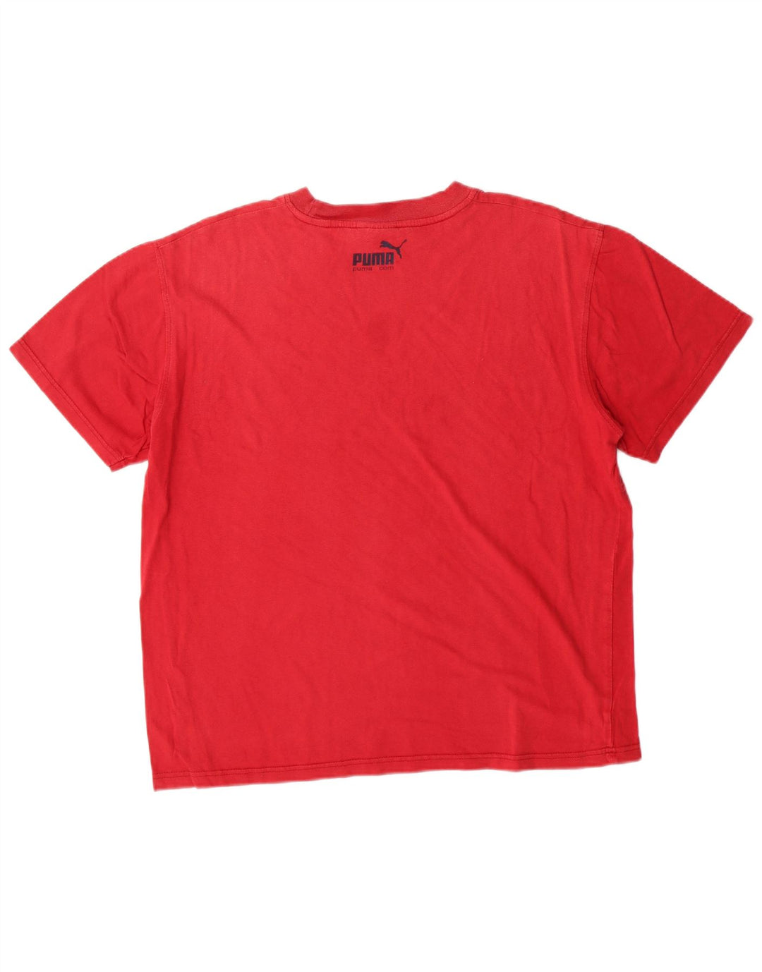Puma - Camiseta gráfica para hombre, talla grande, algodón rojo