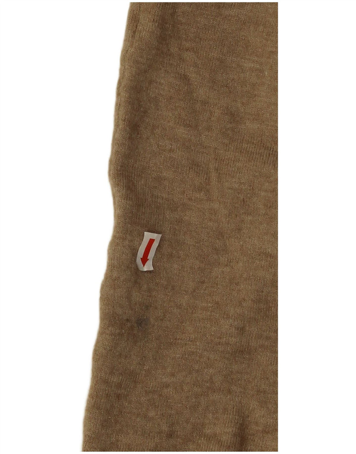 Zara Mujer Jersey Cárdigan Largo UK 44 Medio Beige
