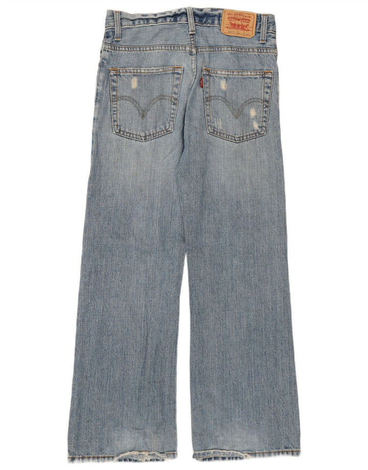 Levi's Jeans 527 desgastados para mujer, talla 12, mediano, W28, L27, azul