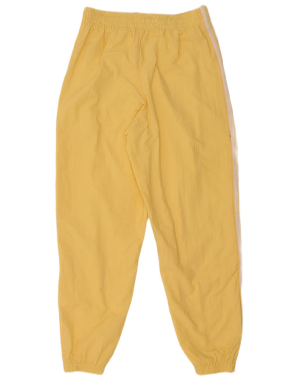 Adidas Mujer Gráfico Chándal Pantalones Joggers UK 12 Medio Amarillo