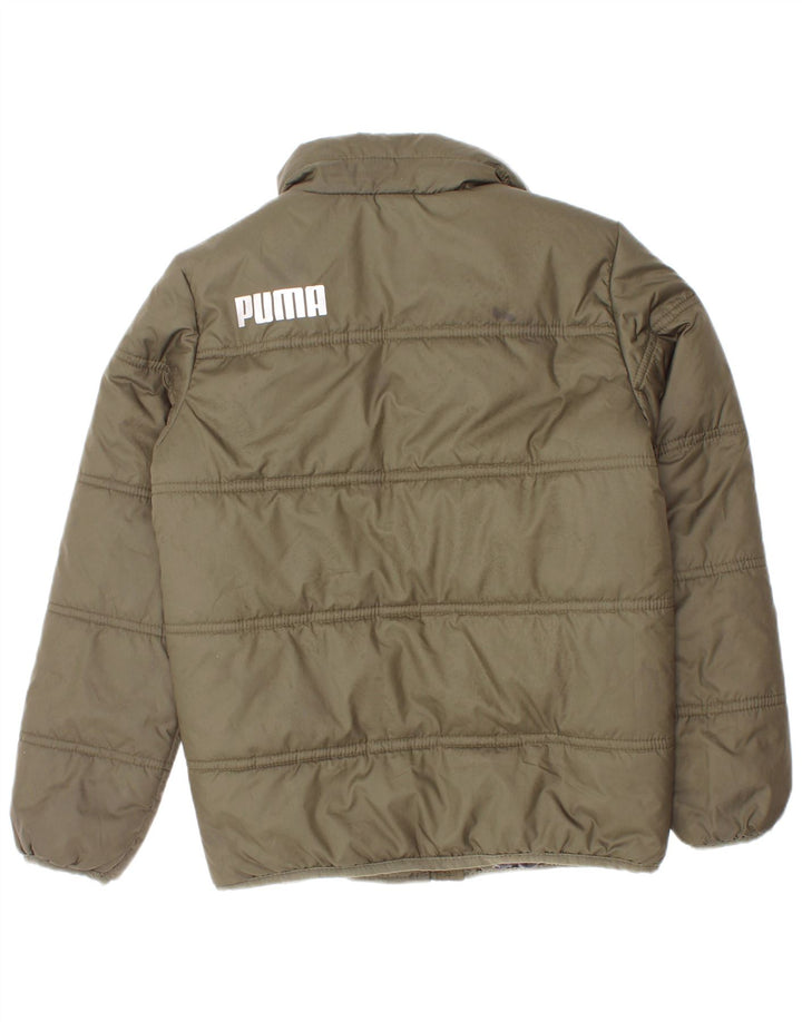Puma Chaqueta acolchada con gráfico para niño 5-6 años Caqui Poliéster