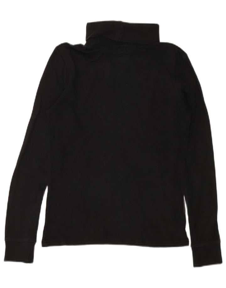 Mountain Warehouse Top para mujer con cuello vuelto y manga larga UK 8 Small Negro