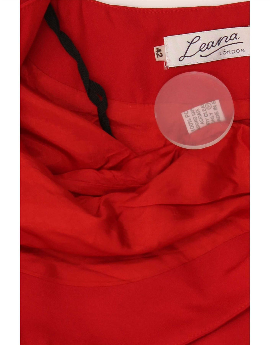 Chaqueta Bolero abierta vintage para mujer IT 42 Poliéster rojo medio