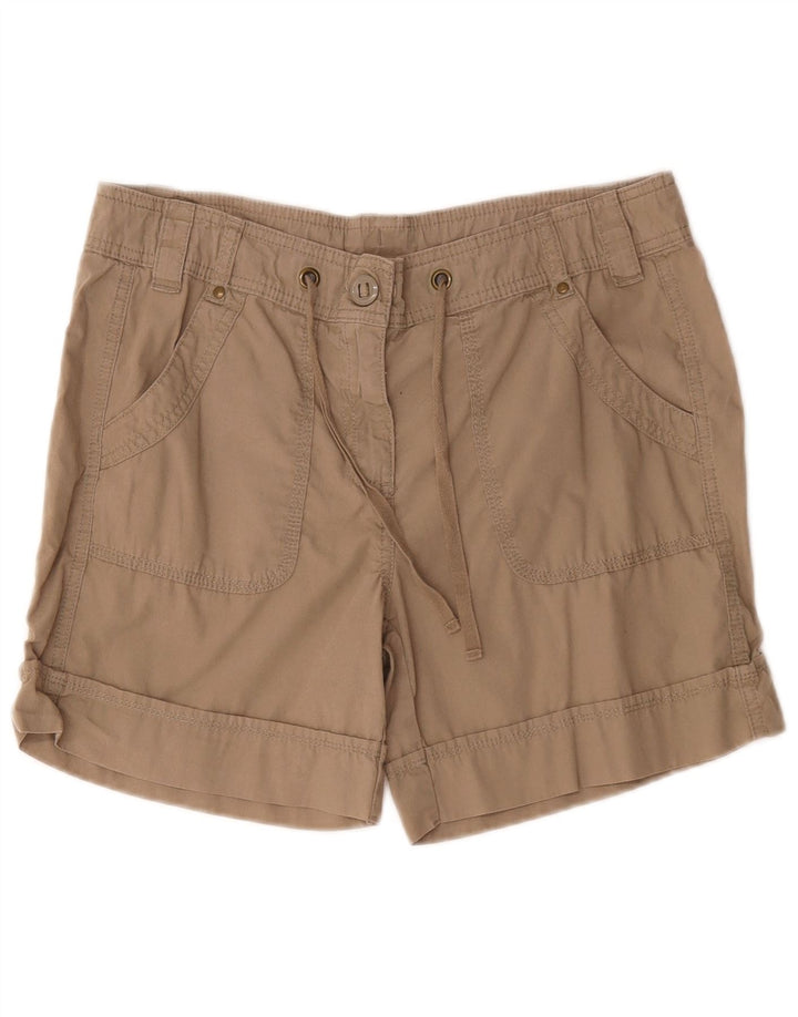 Marks & Spencer Pantalones cortos cargo para mujer UK 12 Medium W32 Algodón caqui