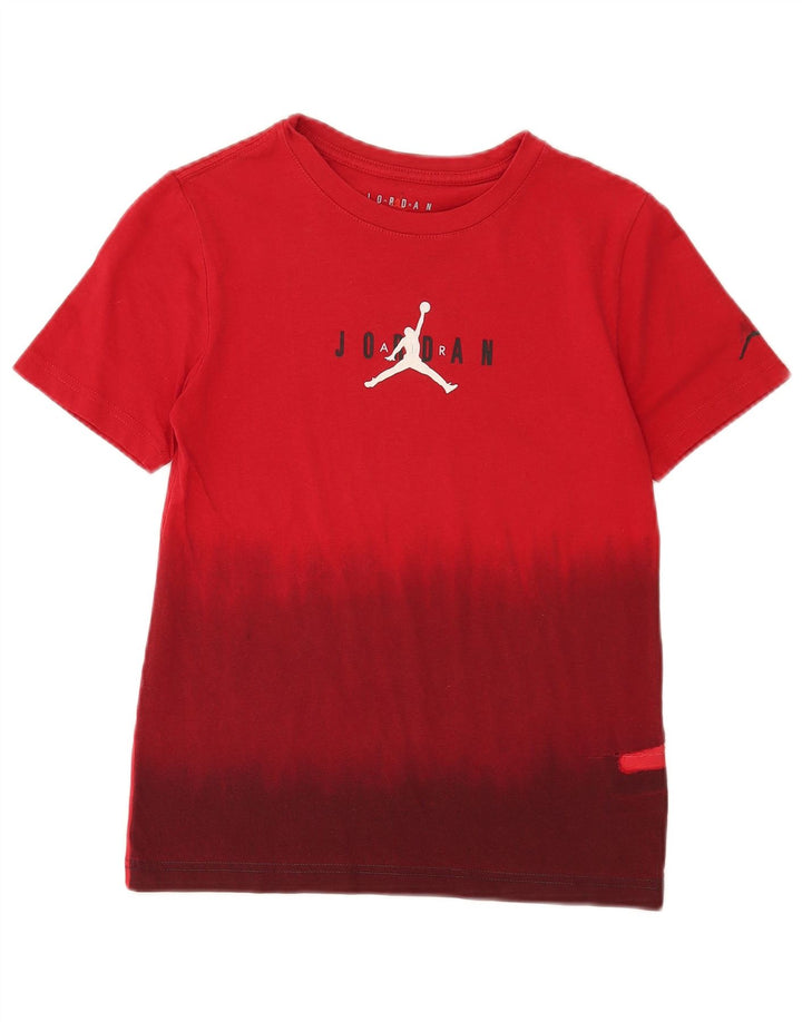 Jordan Camiseta gráfica para niño 10-11 años Mediano Rojo Tie Dye