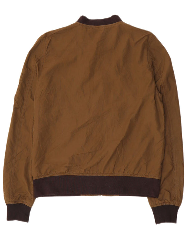 Zara Mujer Chaqueta Bomber Extragrande UK 6 XS Marrón