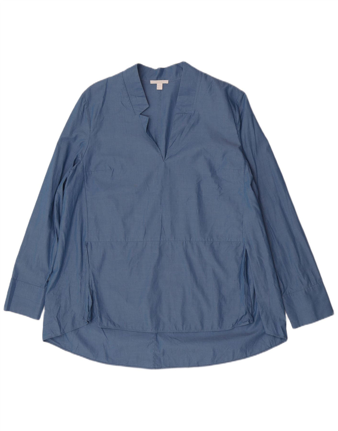 Cos Blusa de manga larga para mujer Top EU 42 Algodón azul grande
