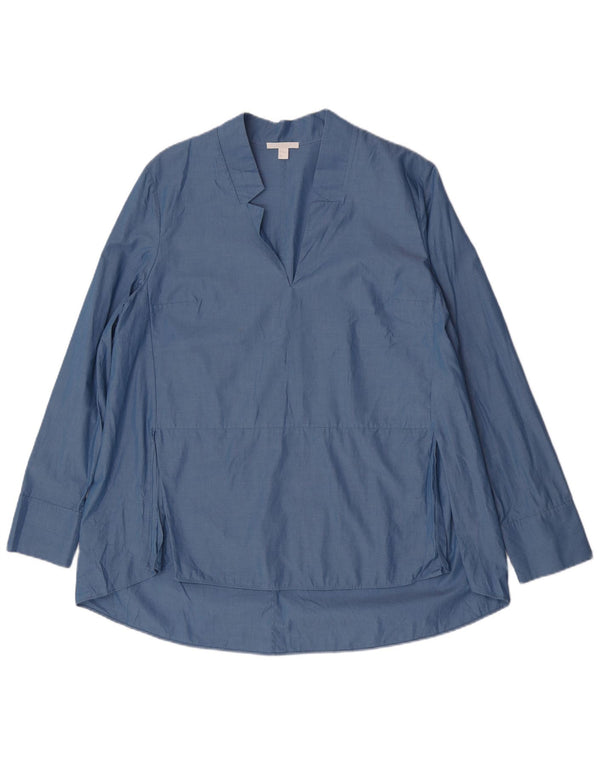 Cos Blusa de manga larga para mujer Top EU 42 Algodón azul grande
