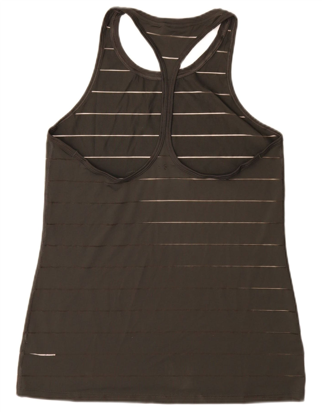 ATHLETA Top sin mangas para mujer UK 10 Small Poliéster a rayas negras