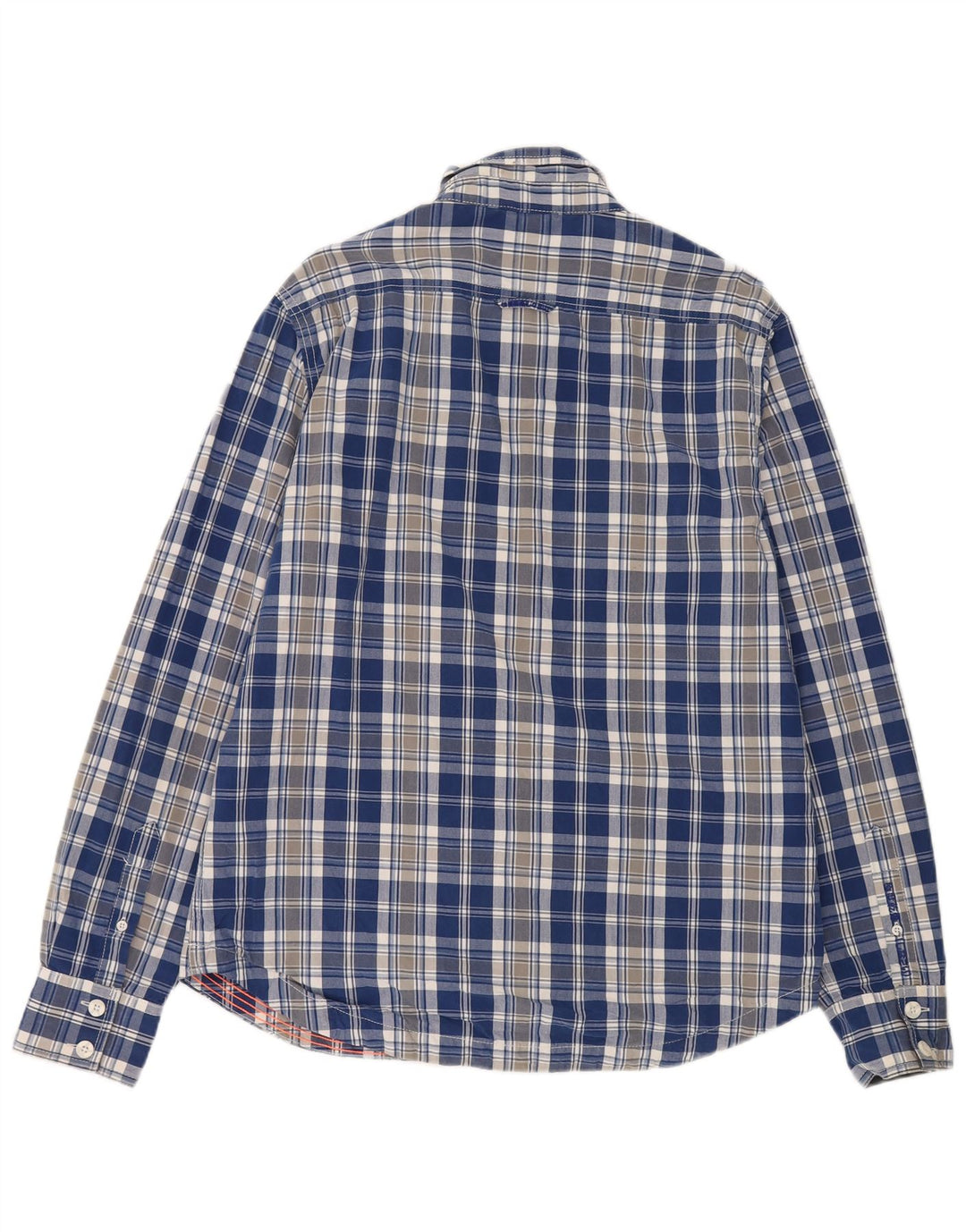Camisa Superdry para hombre 2XL Algodón a cuadros azules