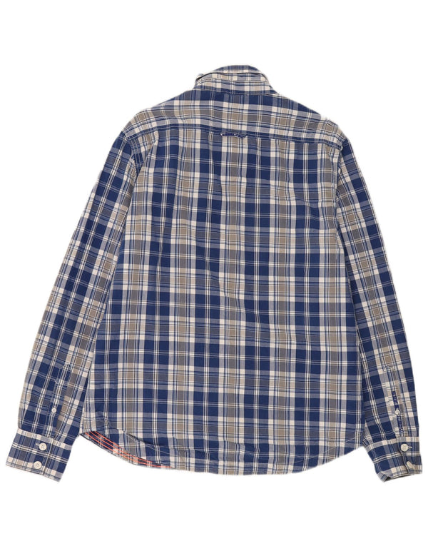 Camisa Superdry para hombre 2XL Algodón a cuadros azules