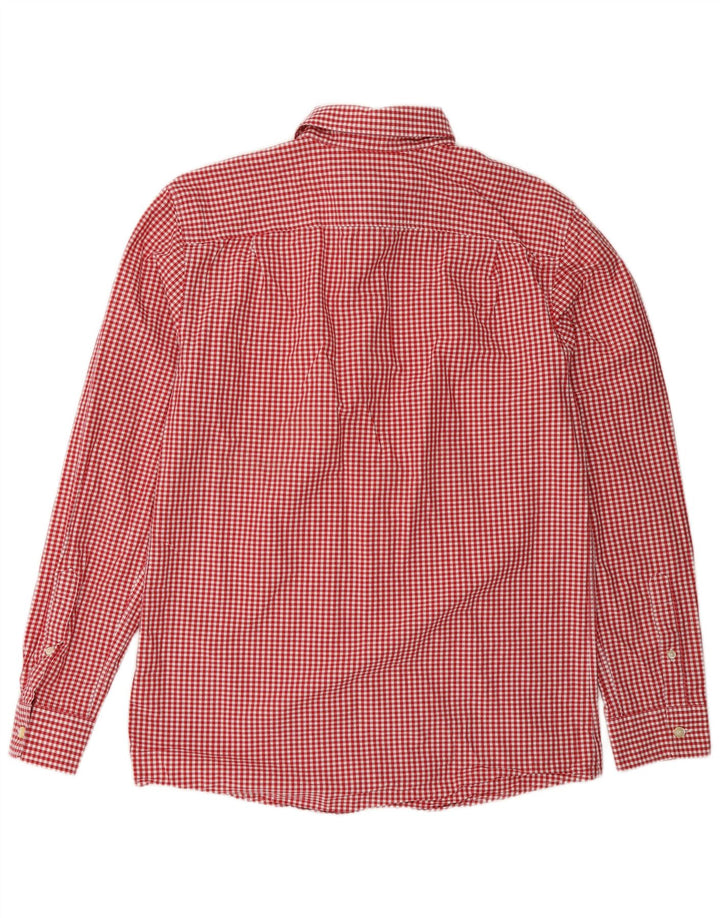 Camisa Jack Wills Hombre Algodón Vichy Rojo Mediano
