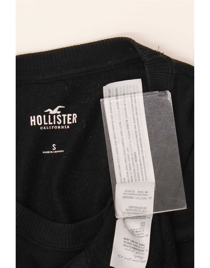 Hollister Hombre Sudadera Jumper Pequeño Algodón Negro