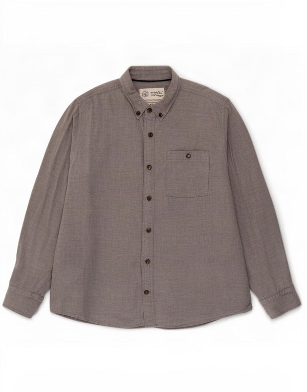 Camisa Hombre Fat Face XL Algodón Gris