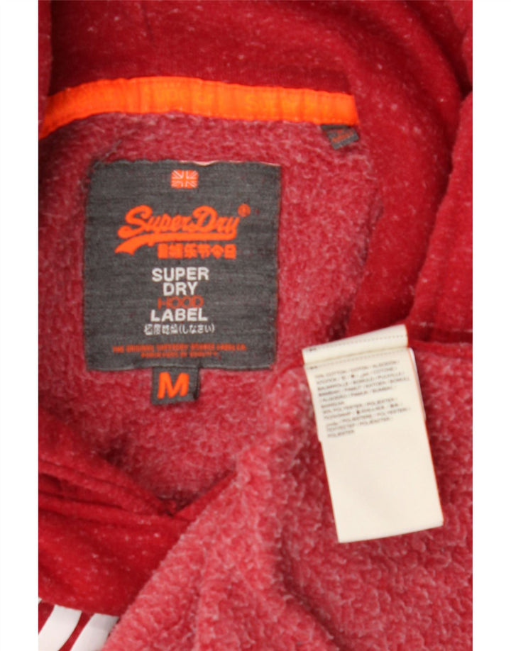 Superdry Jersey con capucha gráfica de algodón rojo medio para hombre
