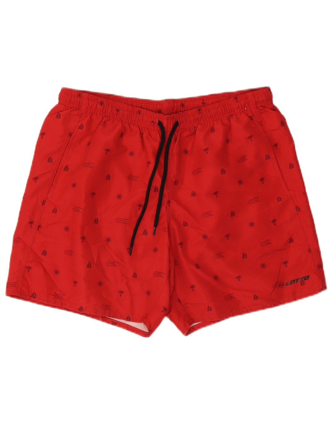 Lotto Bañador con gráfico para hombre, talla grande, rojo