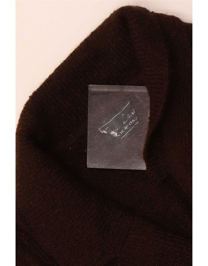 Vintage mujer Cardigan suéter Reino Unido 12 marrón medio