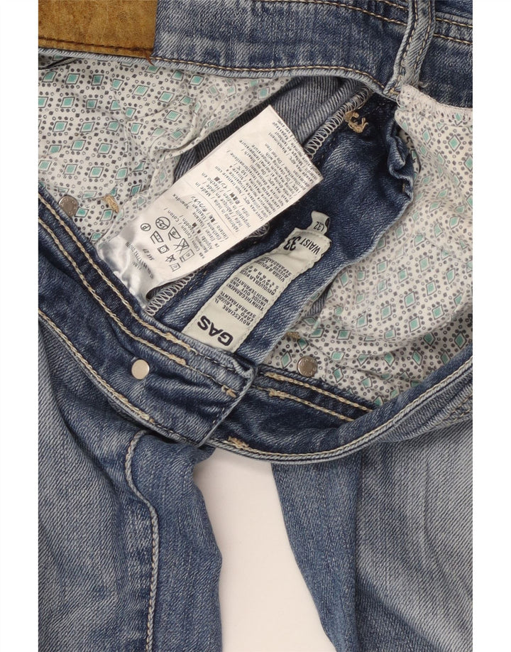 Vaqueros Recto Mujer Gas W33 L27 Algodón Azul