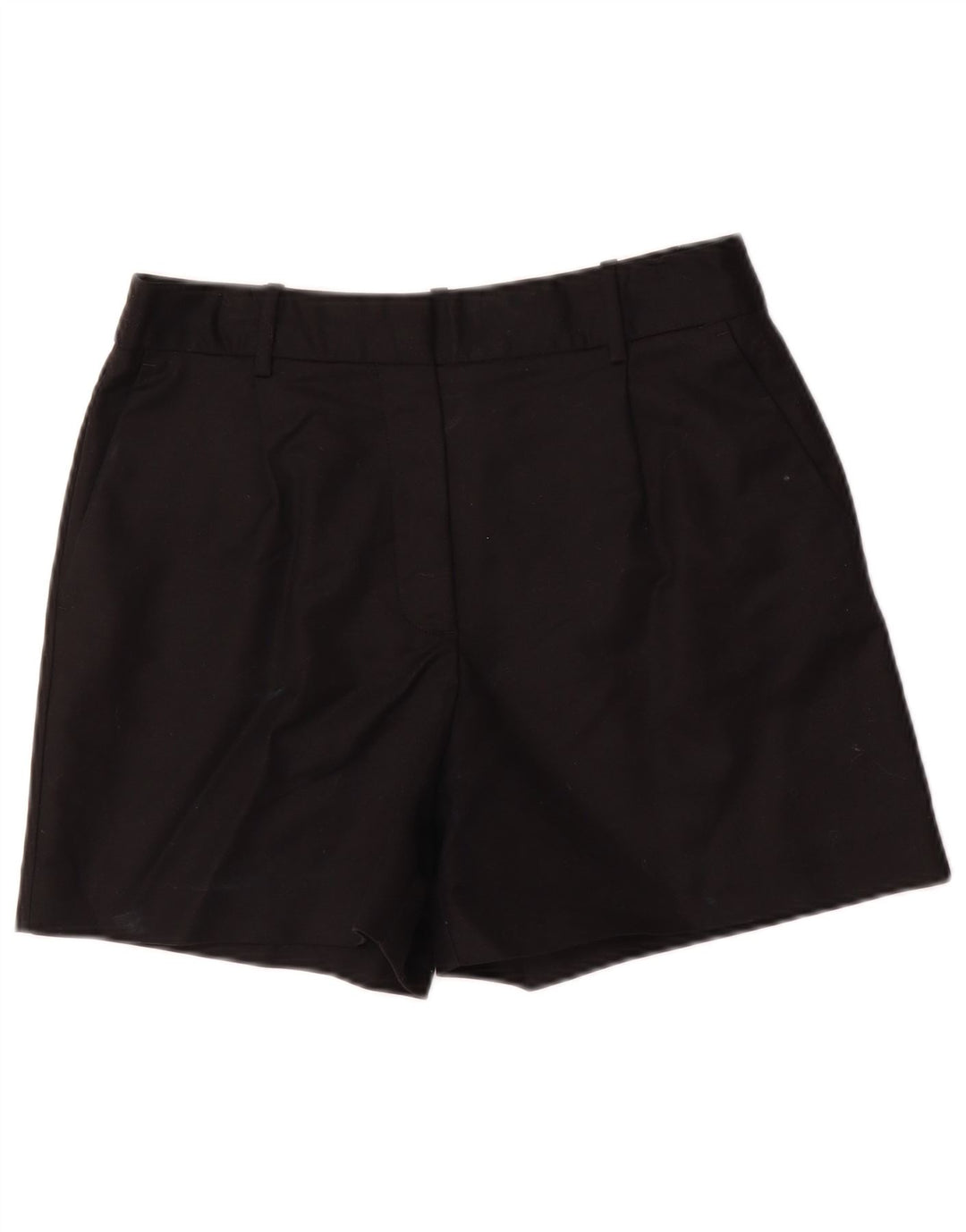 Zara Mujer Pantalones Cortos Chinos Pegged Mediano W28 Algodón Negro