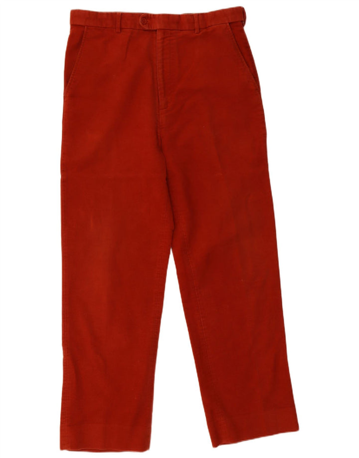 PETER CHRISTIAN Pantalón chino recto para hombre W34 L30 Algodón rojo