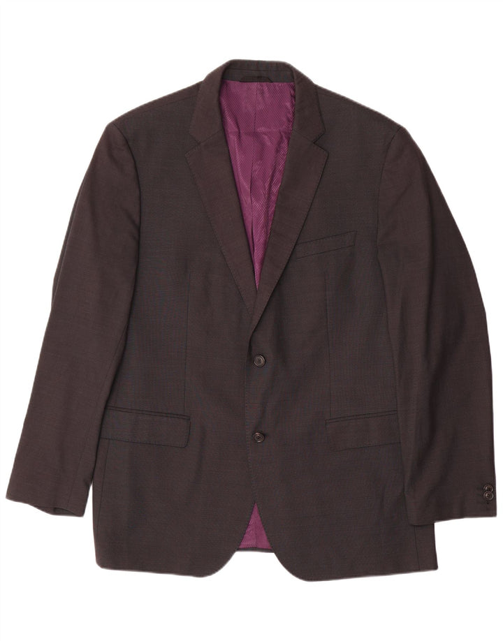 Hugo Boss Chaqueta tipo blazer de 2 botones para hombre EU 54 2XL Lana gris