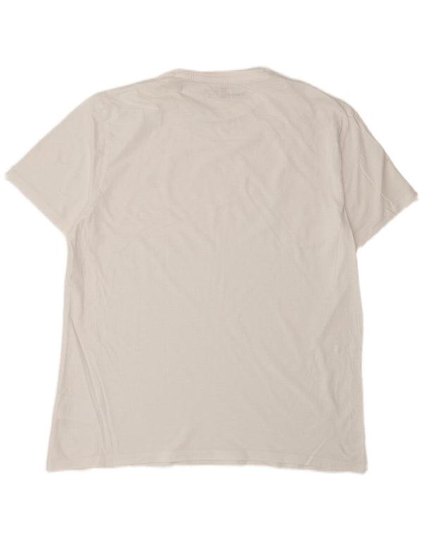 Timberland Hombre Slim Fit Camiseta Top XL Blanco Algodón