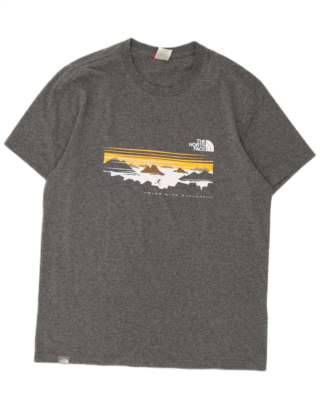 THE NORTH FACE Camiseta gráfica para hombre Top de algodón gris medio