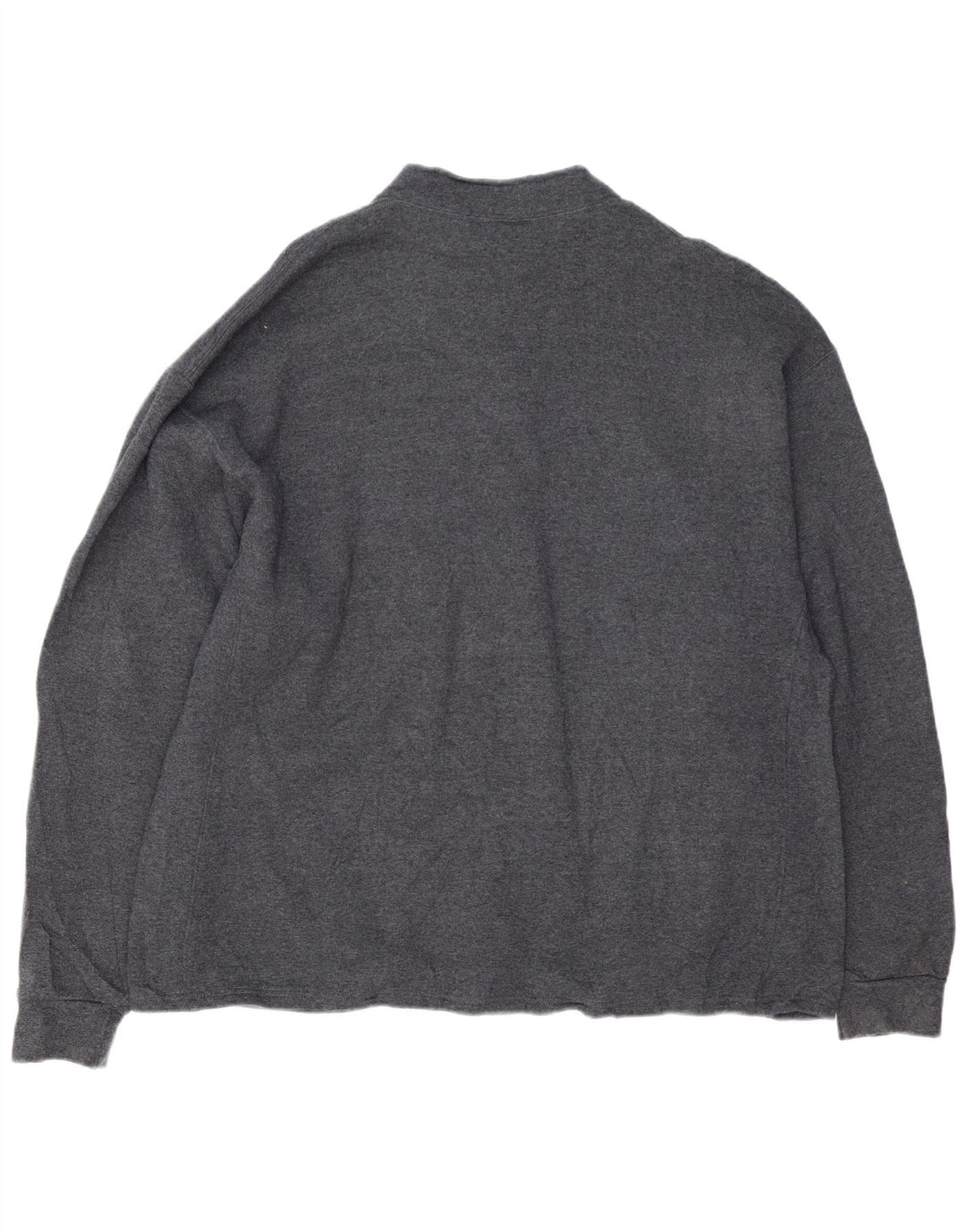 RUSSELL ATHLETIC Sudadera con cuello y cremallera para hombre, talla 2XL, algodón gris