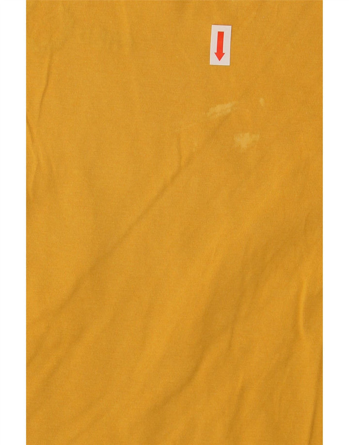 FRED PERRY Mens T-Shirt Top XS Yellow Cotton Vintage Fred Perry and Second-Hand Fred Perry from Messina Hembry 